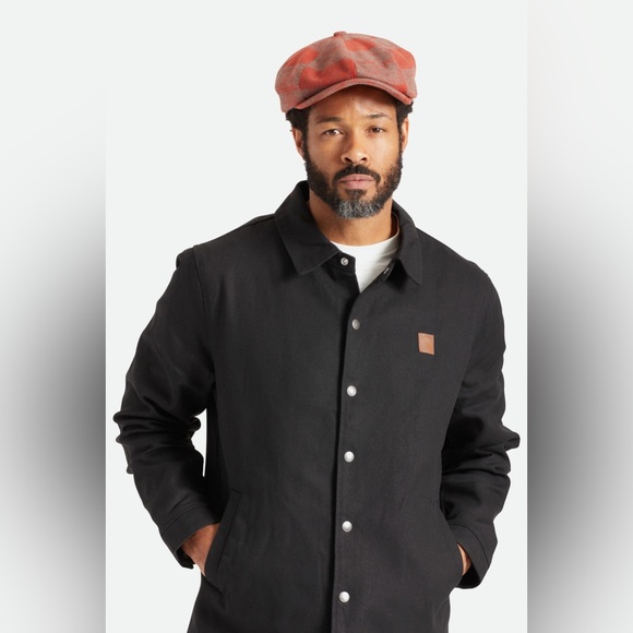 Brixton Brood Baggy Snap Cap Pet Henna Donker Groen